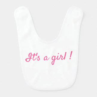 It's baby girl Minimalist Infant Bib