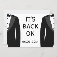 Its Back On Black And White Gay Wedding