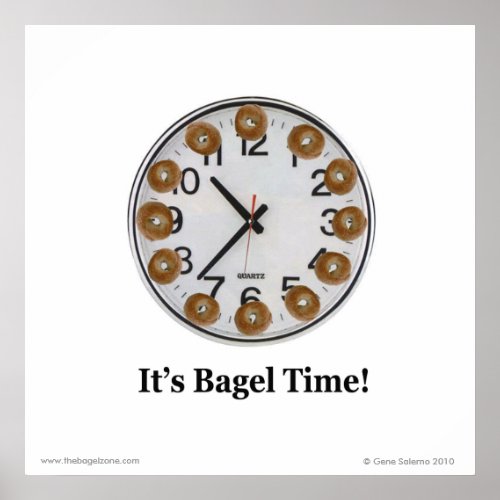 Its Bagel Time Poster