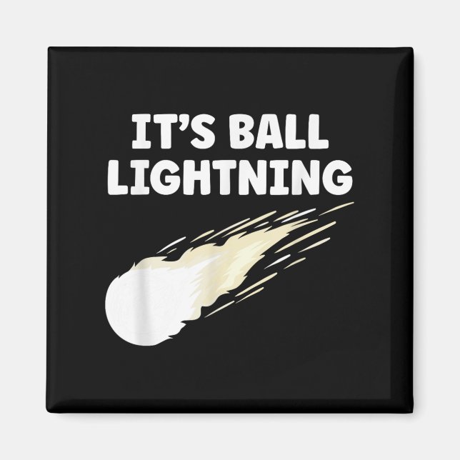 Its Ball Lightning Funny Ufo And Paranormal Disbel Magnet (Front)