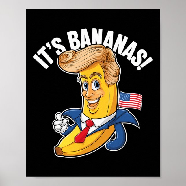 It's Bananas (for Scale) Starship Funny Meme Humor Poster (Front)