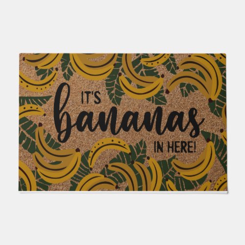 Its Bananas Im Here Doormat Funny Bananas Rug