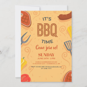 It's BBQ Time Invitation