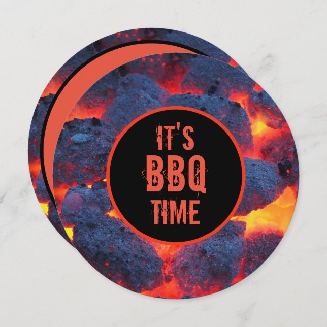 It's BBQ time invitation (Front/Back)