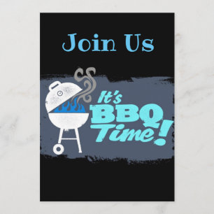 **IT'S BBQ TIME** PARTY INVITATIONS