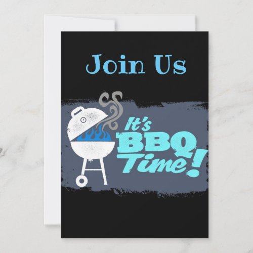 ITS BBQ TIME PARTY INVITATIONS