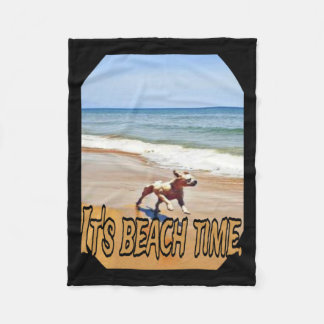 Its Beach Time  Fleece Blanket