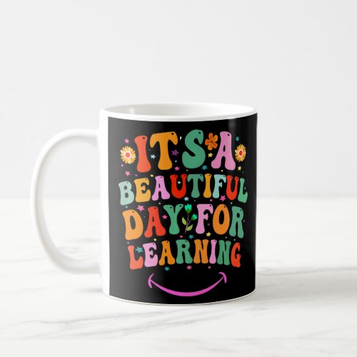 Its Beautiful Day For Learning Retro Teacher Stud Coffee Mug