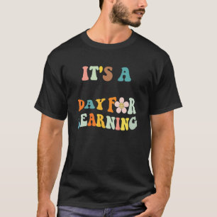 It's Beautiful Day For Learning Retro Teacher Stud T-Shirt
