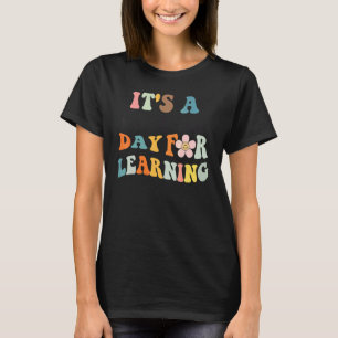 It's Beautiful Day For Learning Retro Teacher Stud T-Shirt