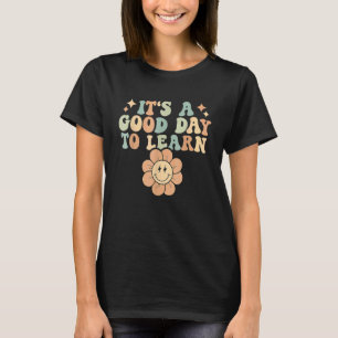 It's Beautiful Day For Learning Retro Teacher Stud T-Shirt