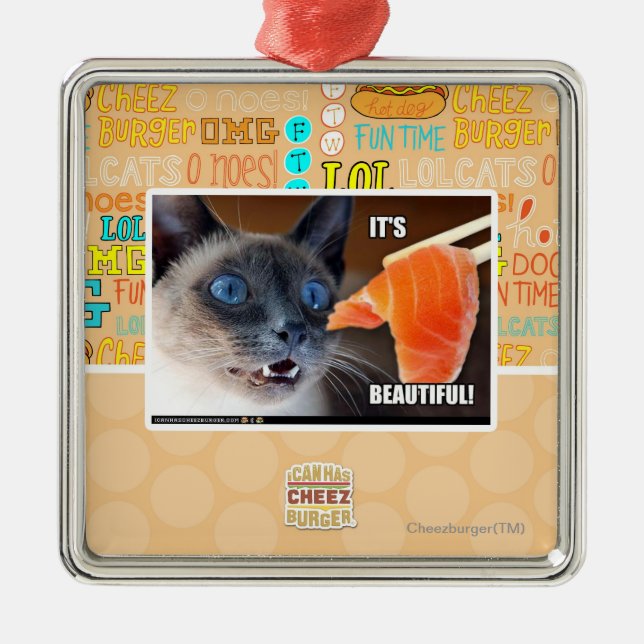 It's Beautiful! Metal Ornament (Front)