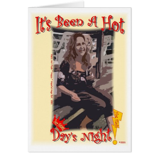 It's Been A Hot Day's Night Cards (Front)
