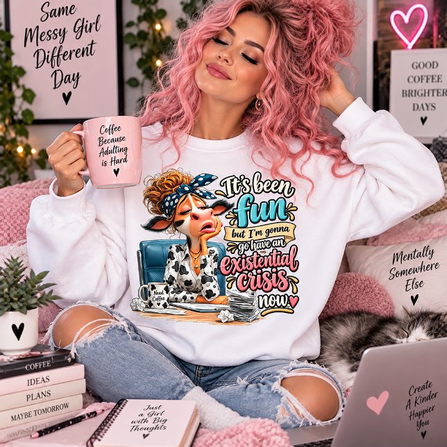 It's Been Fun Funny Cow Sweatshirt (Creator Uploaded)