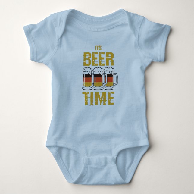 It's beer time baby bodysuit (Front)