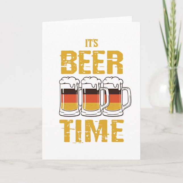 It's beer time card (Front)