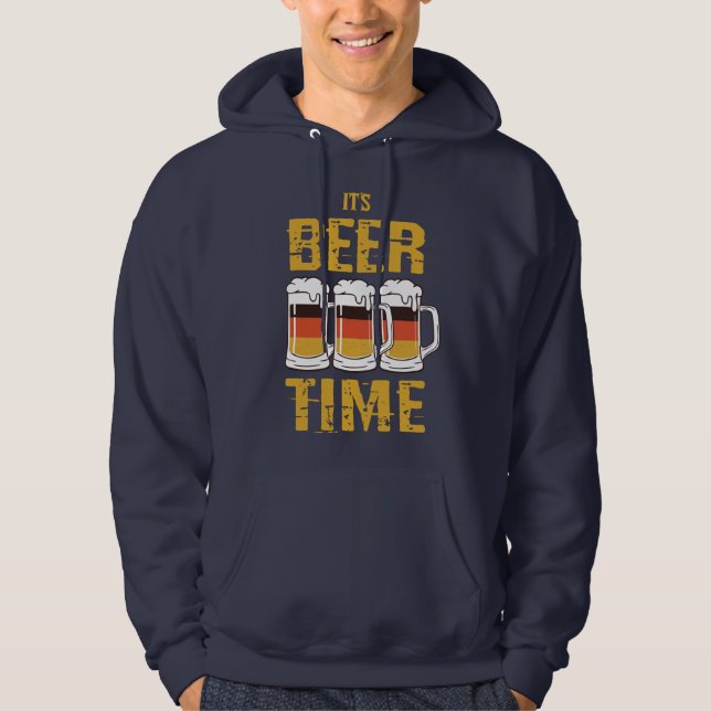 It's beer time hoodie (Front)