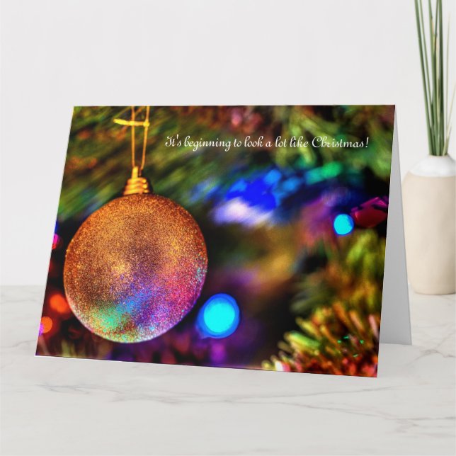 It's beginning to look a lot like Christmas card (Front)