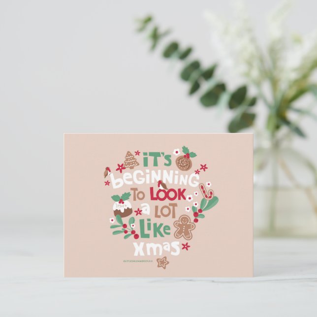 It's beginning to look a lot like Christmas Postcard (Standing Front)