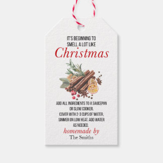 It's Beginning to Smell Like Christmas Potpourri Gift Tags