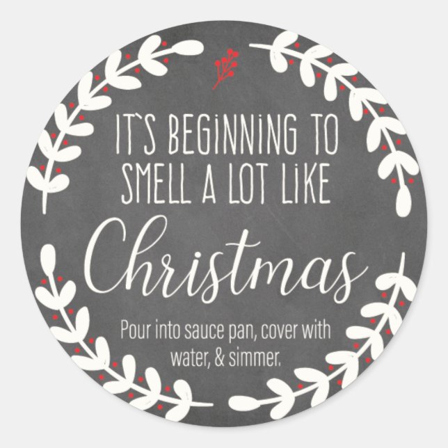It's beginning to smell like Christmas Sticker 2 (Front)