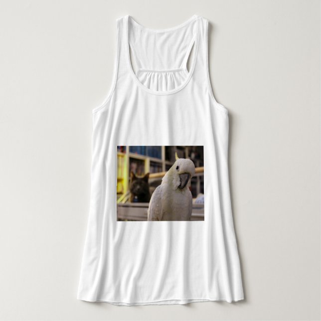 It's behind me...isn't it? tank top (Design Front)