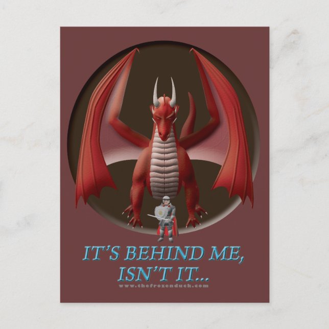 It's Behind Me Postcard (Front)