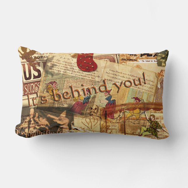 It's Behind You! Lumbar Pillow (Front)