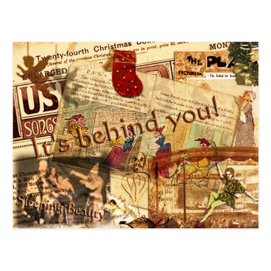 It's Behind You Postcard