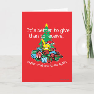 It's Better To Give Holiday Card