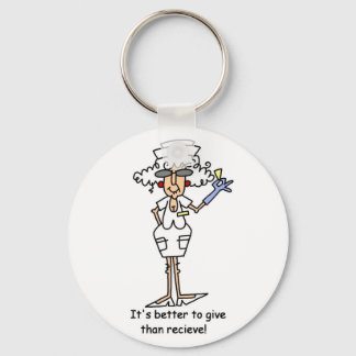 It's better to give than recieve! keychain