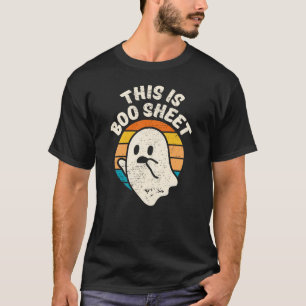 It's Boo Sheet Halloween Retro Vintage Ghost T-Shi T-Shirt