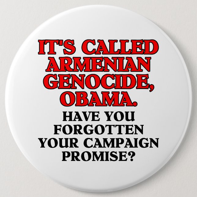 It's called Armenian genocide, colossal button (Front)