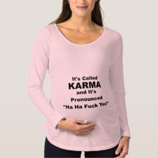 It's called Karma Maternity T-Shirt