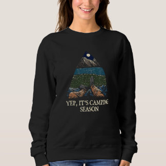 It's Camping Season Summer Camper Tropical Camp Tr Sweatshirt
