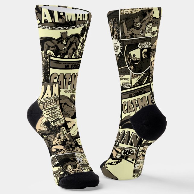 It's CAT-MAN Comics! Socks (Angled)