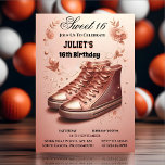 it's Chic Girl Sweet 16 Sneaker Ball 16th Birthday Invitation<br><div class="desc">Get ready for a stylish celebration with "It's Chic Girl Sweet 16 Sneaker Ball" 16th Birthday Invitation! This trendy design, featuring stylish sneakers and chic elements, sets the stage for a fashionable celebration. Order now and let the birthday festivities commence – it's time to create unforgettable memories with an invitation...</div>