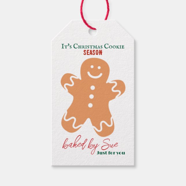 It's Christmas Cookie Season Customized Gift Tags (Front)