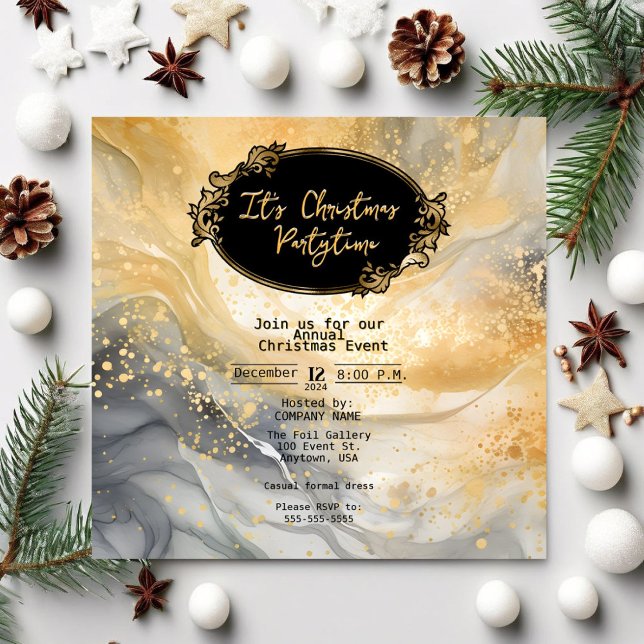 It's Christmas Partytime Formal Invitation (Creator Uploaded)
