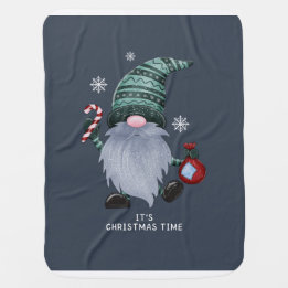 It's Christmas Time Elf Baby Blanket