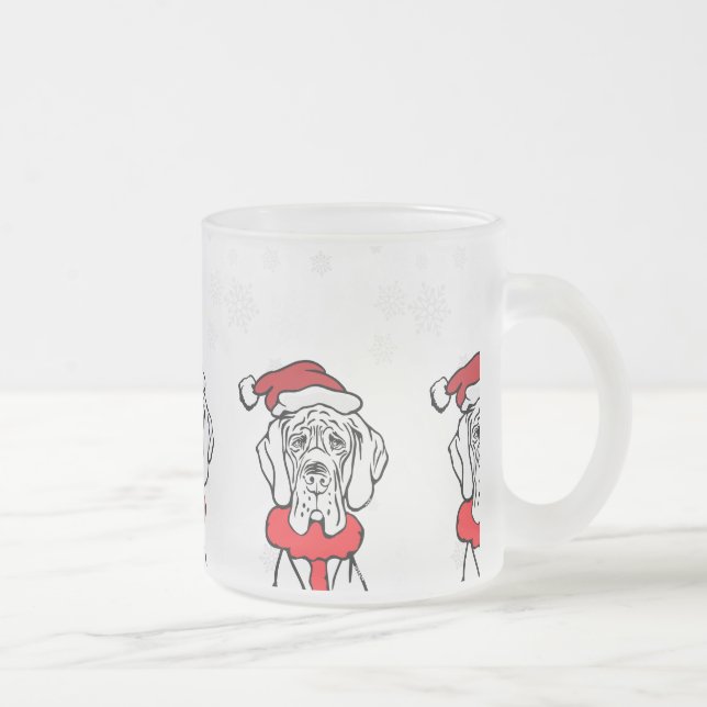 It's Christmas Time Frosted Glass Coffee Mug (Right)