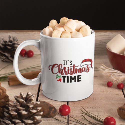 Its Christmas Time Personalized Sublimation Coffee Mug