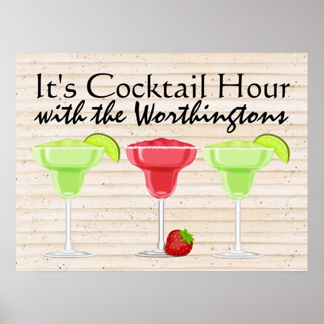 It's Cocktail Hour Poster (Front)