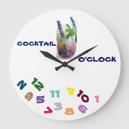 ITS COCKTAIL OCLOCK WITH THIS COOL CLOCK