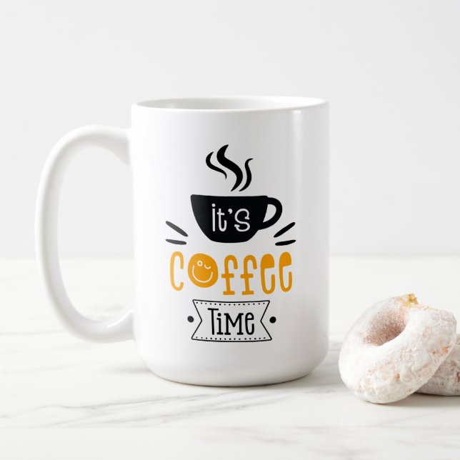 It's Coffee Time, Coffee Mug (With Donut)