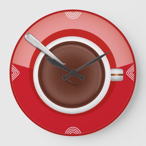 Its Coffee Time Round Wall Clock