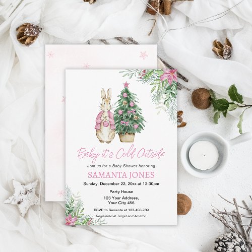 Its Cold Outside Baby Shower Invitation