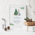 It's Cold Outside Baby Shower Welcome Sign<br><div class="desc">Watercolor Peter Rabbit It's Cold Outside Baby Shower Welcome Sign. Matching items available.</div>