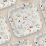 It's Cold Outside Neutral Winter Baby Shower Paper Plates<br><div class="desc">An adorable baby shower paper plate for the winter season in neutral muted colors. Featuring baby  accessories,  toys and winter element illustrations. Design to match my "baby it's cold outside theme"  If you need pieces that are not in the collection please let me know (Maria). Happy to help!</div>