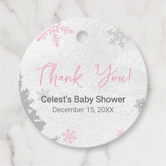 It's Cold Outside Pink Favor Tag